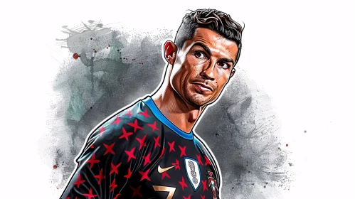 Cristiano Ronaldo Modern Digital Art