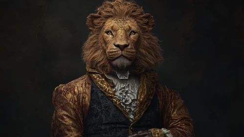 Majestic Lion Portrait