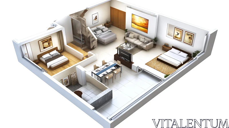 AI ART Modern Apartment Interior Design Overview