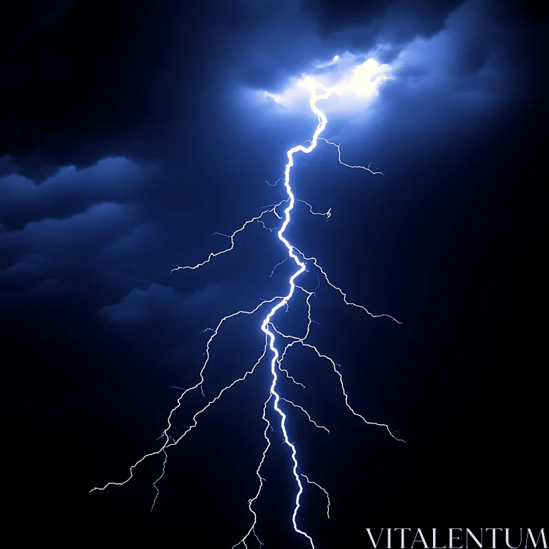 Electric Storm: Lightning Display AI Image