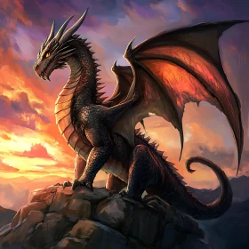 Sunset Dragon: A Creature of Legend