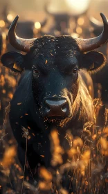 Sunset Bull Portrait