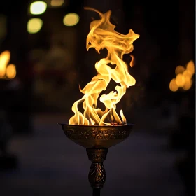 Burning Torch: A Symbol of Hope