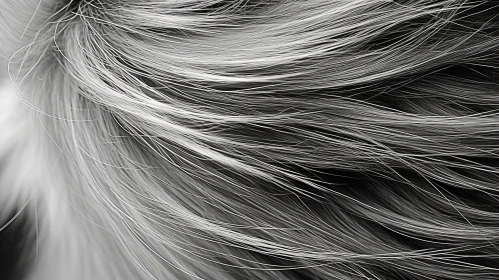 Elderly Woman's Hair Close-up: A Study of Aging and Beauty