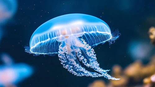 Graceful Jellyfish in Underwater Realm