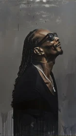 Contemplative Side Profile of Snoop Dogg