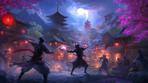 Night Battle in Ancient Japan