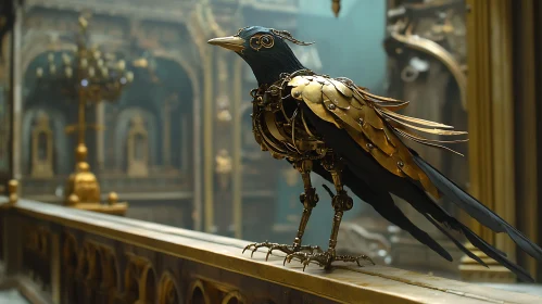 Mechanical Bird Sculpture