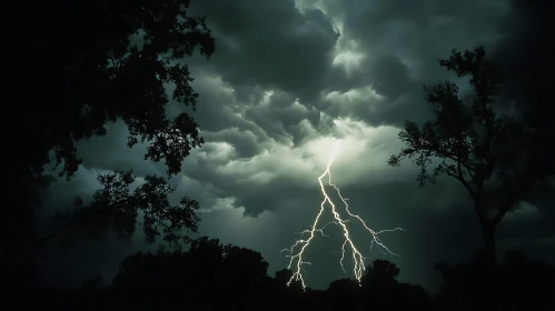 Stormy Night Lightning Display