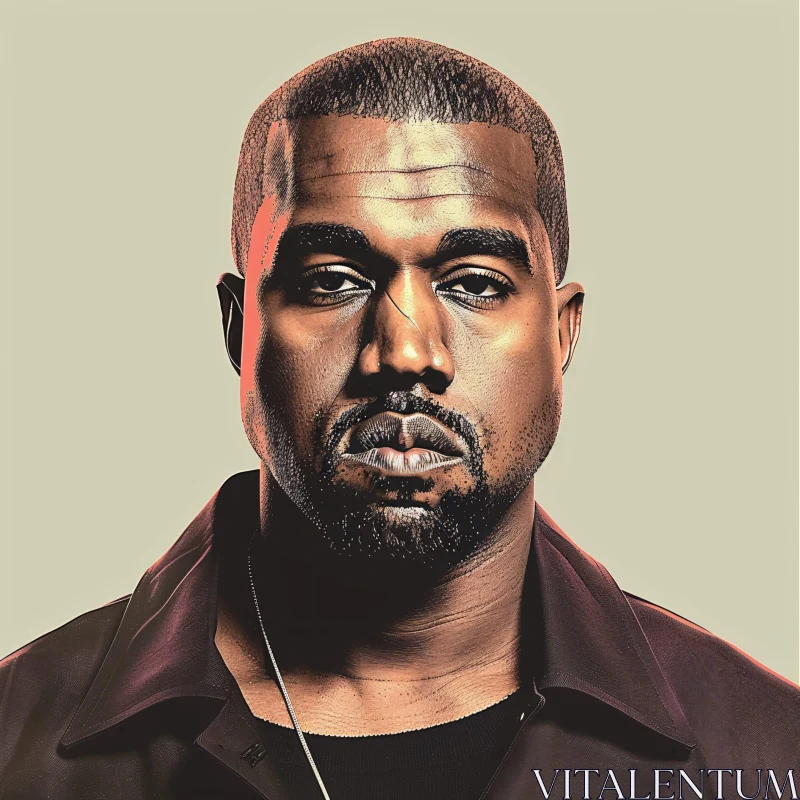 Kanye West Illustration AI Image