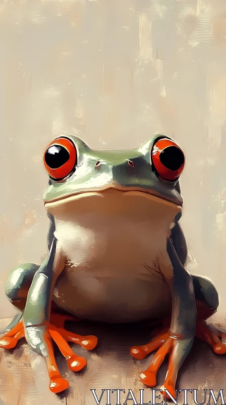 Colorful Tree Frog AI Image