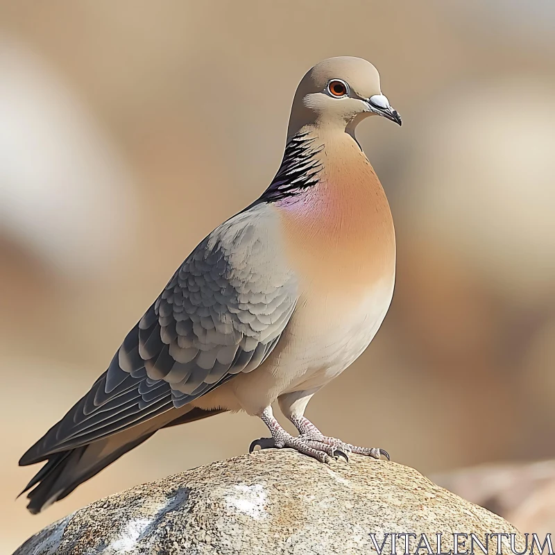 Peaceful Dove Portrait AI Image