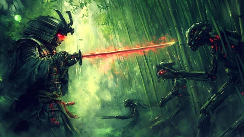 Futuristic Samurai Battle