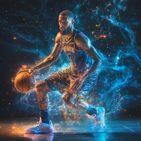 Athlete Dribbling Ball