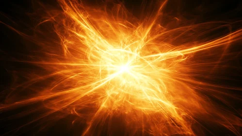 Radiant Orange Fireburst