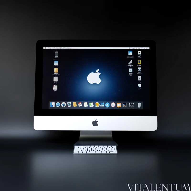 Elegant Desktop Computer Display AI Image