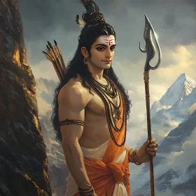 Mountain Warrior with Spear