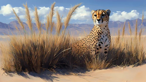 Desert Majesty of a Cheetah