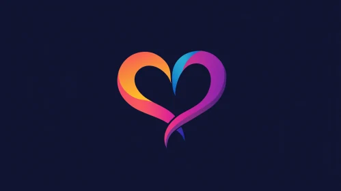 Colorful Heart Symbol Design