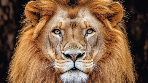 Powerful Lion Gaze