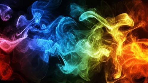 Ethereal Colorful Smoke Art