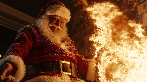 Santa Claus and the Christmas Fire