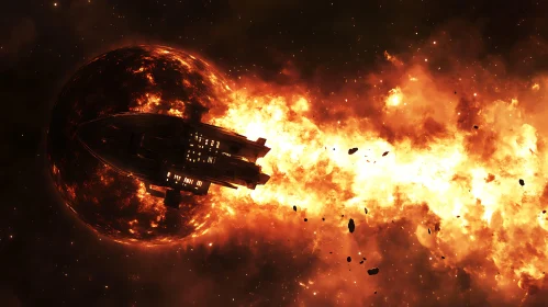 Spacecraft in a Firestorm