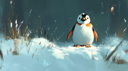 Charming Penguin Art