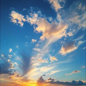 Sky with Clouds at Dusk