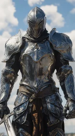 Medieval Knight in Shining Armor