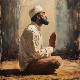 Man in Contemplation Fine Art