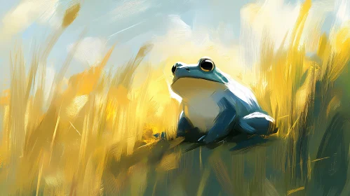 Artistic Frog in Nature