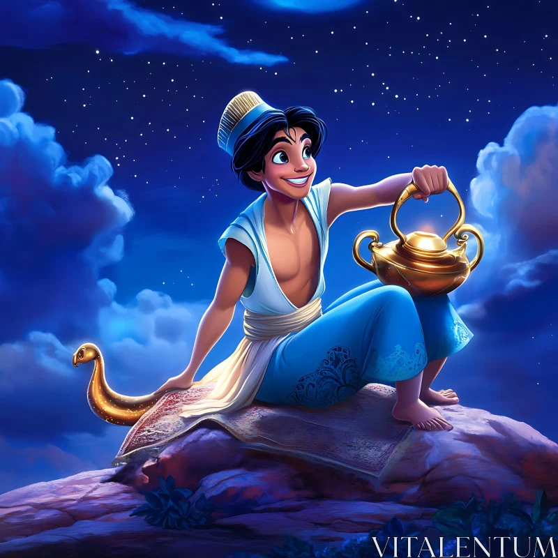 AI ART Arabian Nights: Aladdin's Adventure