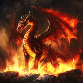 Inferno Dragon: A Creature of Fire