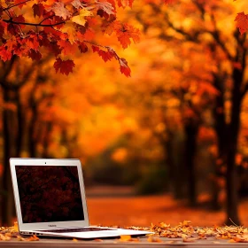 Working Amidst Autumn Foliage