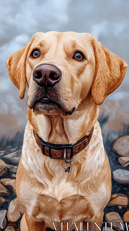 Canine Portrait Art AI Image