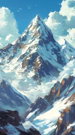 Majestic Mountain Scene