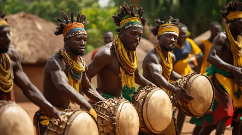 Rhythmic Beats: African Drummers Ensemble