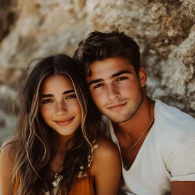 Intimate Portrait of a Smiling Couple