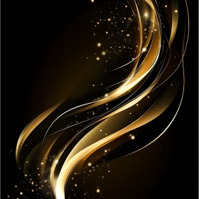 Abstract Golden Curves on Black