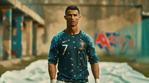 Cristiano Ronaldo Determined Footballer