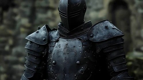 Black Knight Medieval Warrior