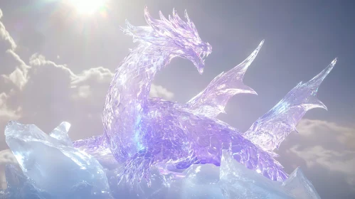 Frozen Dragon: A Mythical Ice Creature