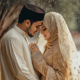 Serene Muslim Wedding Portrait