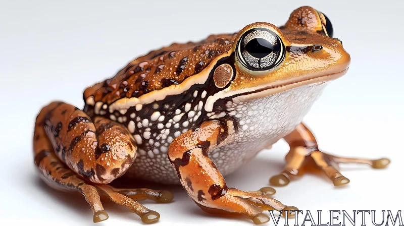 Detailed Frog in Natural Habitat AI Image