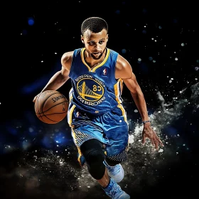 Athlete Dribbling Ball