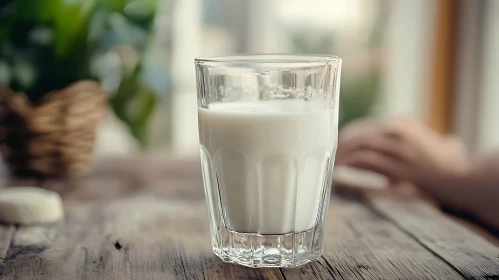 Glass of Milk Still Life