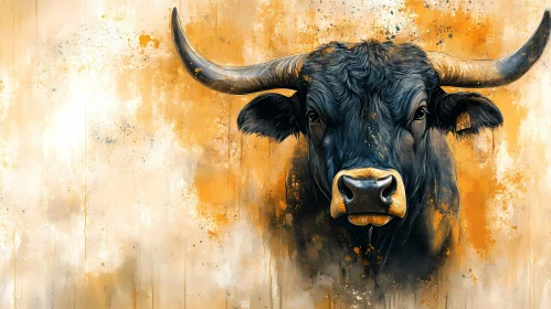 Textured Bull Art