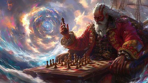 Chess Game at The Edge of The World