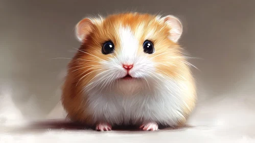 Charming Hamster with Fluffy Fur